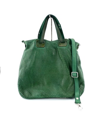 Sac RE EDITION en Cuir Perforé Vert Jusqu'à 80% De Réduction