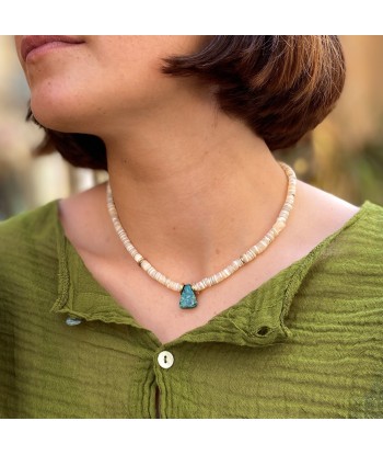 Collier en Coquillage et Turquoise À commander