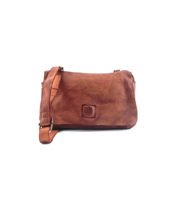 Sac Double Zip Rabat Aimanté en Cuir Camel acheter