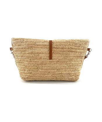 Sac PAROS en Raphia Naturel et Cuir Camel chez Cornerstreet bien 