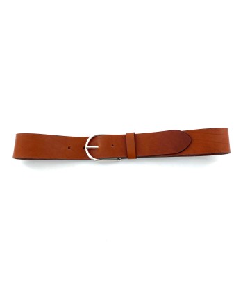 Ceinture Boucle Arrondie en Cuir Whisky une grave pollution 