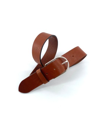 Ceinture Boucle Arrondie en Cuir Whisky une grave pollution 