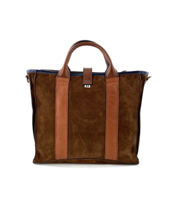 Sac IUANA en Cuir et Daim Brown outlet