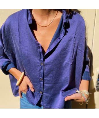 Blouse DOLCE en Soie et Coton Couleur Nuit s'inspire de l'anatomie humaine