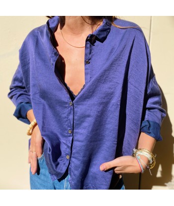 Blouse DOLCE en Soie et Coton Couleur Nuit s'inspire de l'anatomie humaine