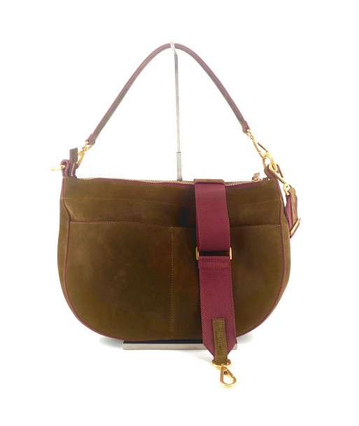 Sac GABY en Veau Velours Couleur Mousse prix