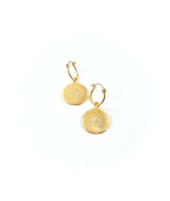 Mini Créoles GOLD HOURS Zircons Blancs en ligne