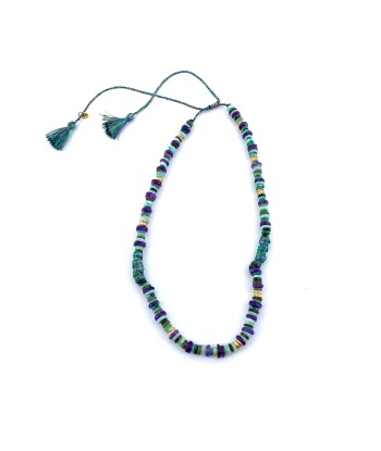 Collier AFRICA Turquoises et Améthystes 2023