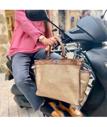 Sac GLAMOUR en Paille Enduite Economisez 