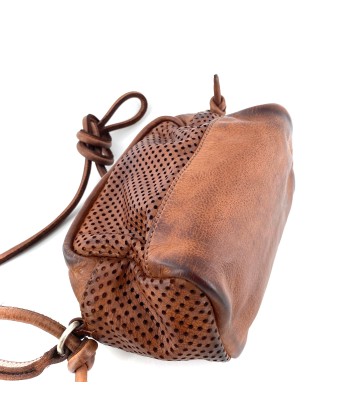 Sac CUBE en Cuir Perforé Camel prix pour 