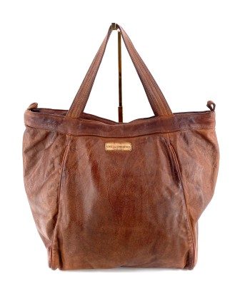 Sac IN CITTA en Cuir Lavé Camel commande en ligne