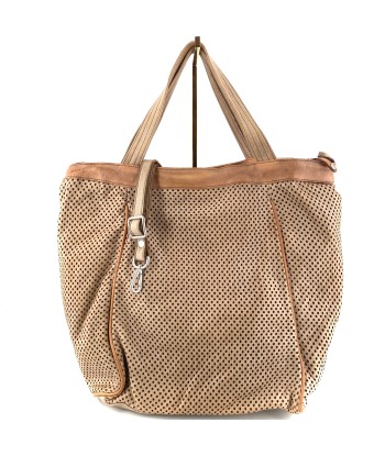 Sac IN CITTA en Cuir Perforé Beige online