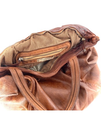 Sac IN CITTA en Cuir Lavé Camel commande en ligne