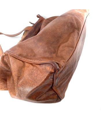 Sac IN CITTA en Cuir Lavé Camel commande en ligne