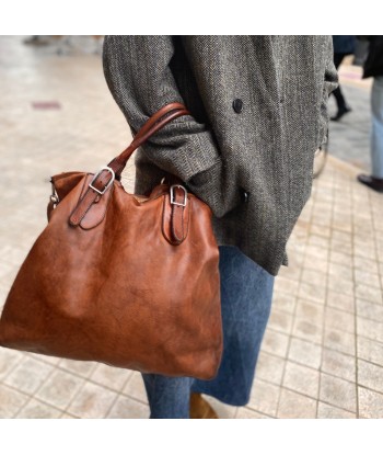 Sac MICHELLE en Cuir Lavé Camel Comparez plus de prix