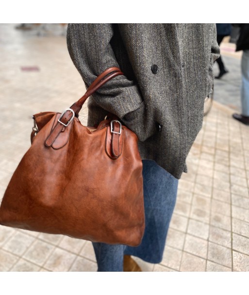 Sac MICHELLE en Cuir Lavé Camel Comparez plus de prix