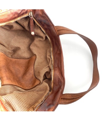 Sac IN CITTA en Cuir Lavé Camel commande en ligne