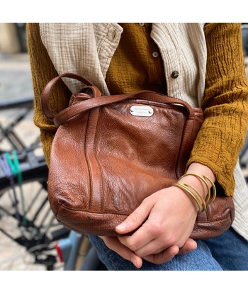 Sac WINGS en Cuir Lavé Camel de France