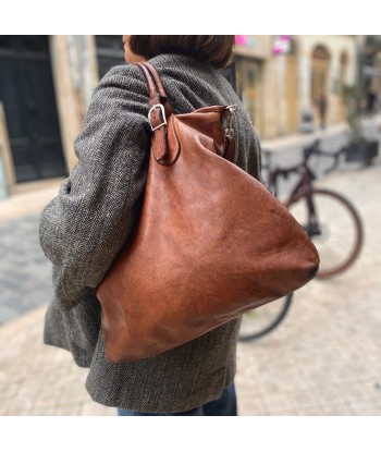 Sac MICHELLE en Cuir Lavé Camel Comparez plus de prix