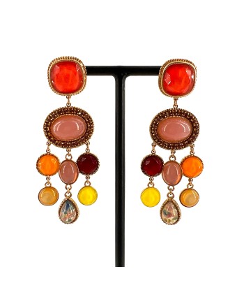 Boucles d'Oreilles LOUISE XL Multicolores de votre