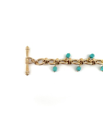 Bracelet DIANE en Plaqué Or et Turquoises Comparez et commandez 