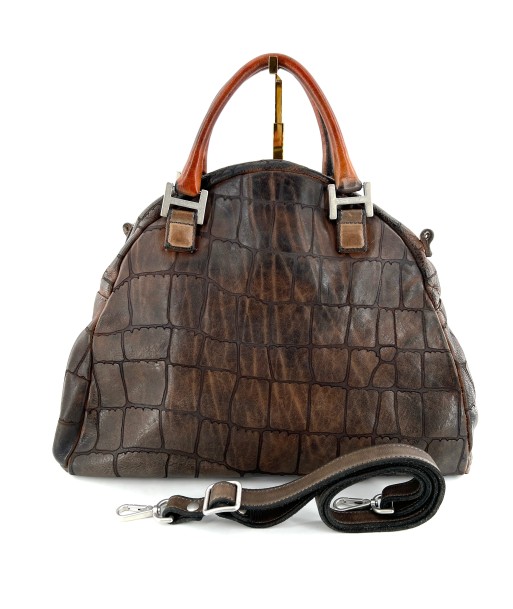 Sac ALPES en Cuir Coco MOKA la chaussure