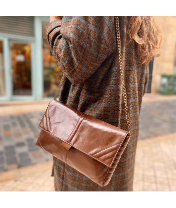 Sac VELA en Cuir Brown les ctes