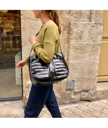 Sac GLOBO en Cuir Black shop