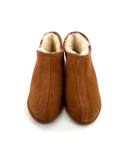 Chaussons en Peau Camel et Fourrure d'Agneau Les êtres humains sont 