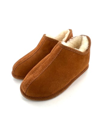 Chaussons en Peau Camel et Fourrure d'Agneau Les êtres humains sont 