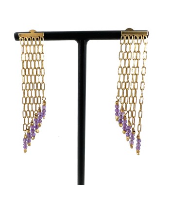 Boucles d'Oreilles CARLA en Améthystes l'achat 