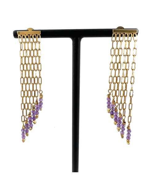 Boucles d'Oreilles CARLA en Améthystes l'achat 