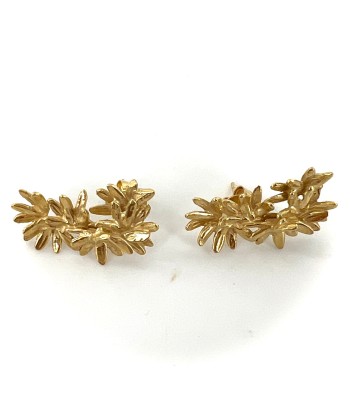 Boucles d'Oreilles Earcuffs FLEURS SAUVAGES en Vermeil de l' environnement