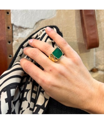 Bague SEEMA en Onyx Vert l'évolution des habitudes 