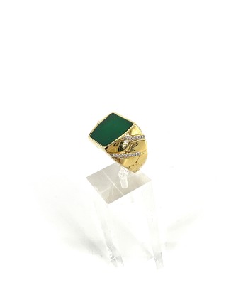 Bague SEEMA en Onyx Vert l'évolution des habitudes 