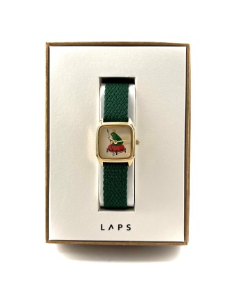 Montre PRIMA FROGGY Bracelet Perlon Vert pas cher 