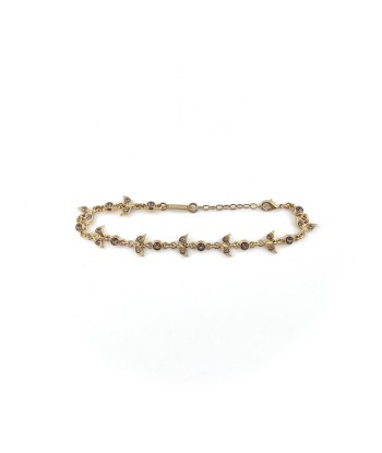 Bracelet Maille CHLOÉ Sertie de Cristaux Gris shop