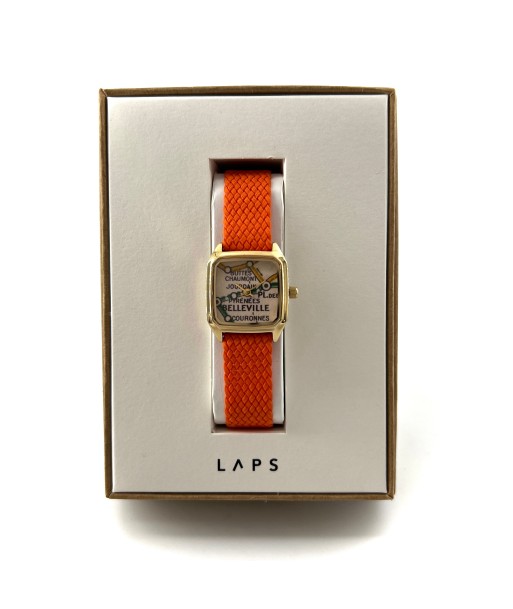 Montre PRIMA BELLEVILLE Bracelet Perlon Orange l'achat 