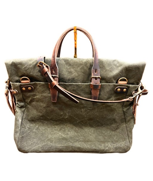 Sac BUSINESS REMIX en Toile Stonewashed Kaki sur le site 