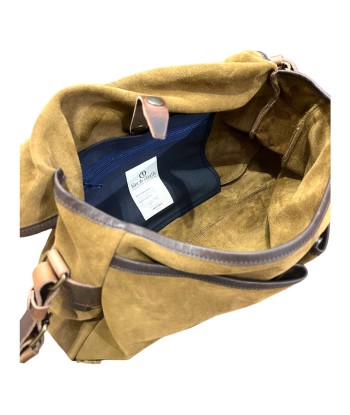 Sac MUSETTE en Cuir Velours Tabac Fin de série