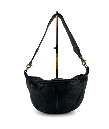 Sac Banane en Cuir Noir et Clous Plats Bicolores Profitez des Offres !