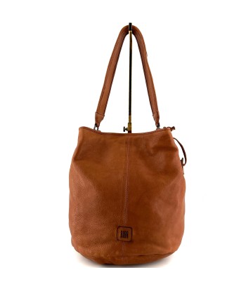 Grand Sac Seau en Cuir Tressé Camel vous aussi creer 