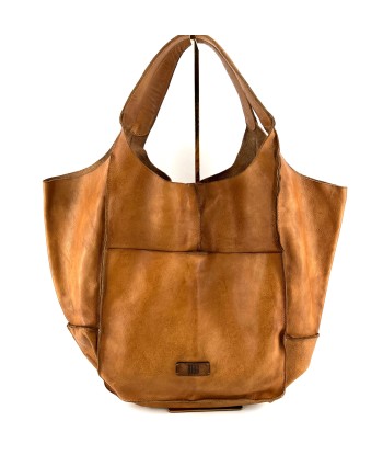 Sac Cabas en Cuir Beige Véritable concentré