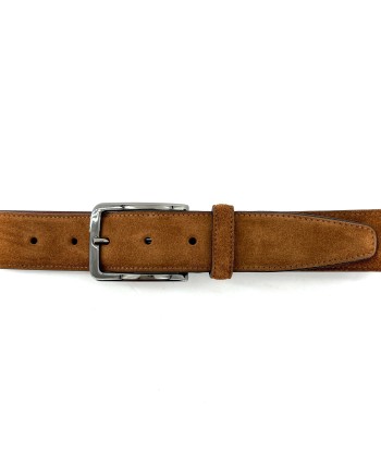 Élégante Ceinture en Daim Cognac offre 