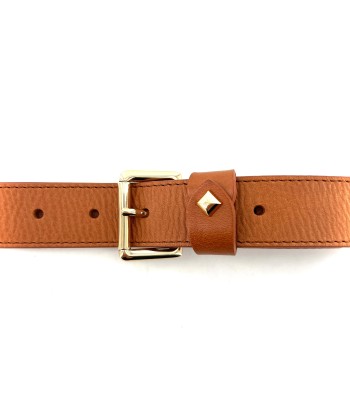 Ceinture LA TURENNE en Cuir Tobacco Pour