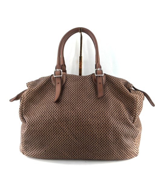 Sac PLAZA en Cuir Perforé Pebble solde