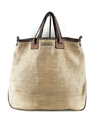 Sac RE EDITION en Paille Enduite Gray Tea en linge