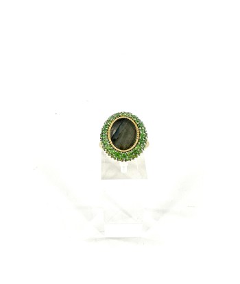 Bague MIRAGE en Plaqué Or et Labradorite votre