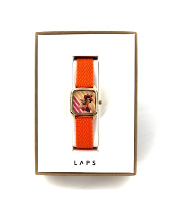 Montre PRIMA BEAUTY Bracelet Perlon Orange prix