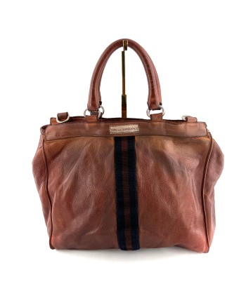 Sac TOKYO RIGA en Cuir Rusty Brown solde